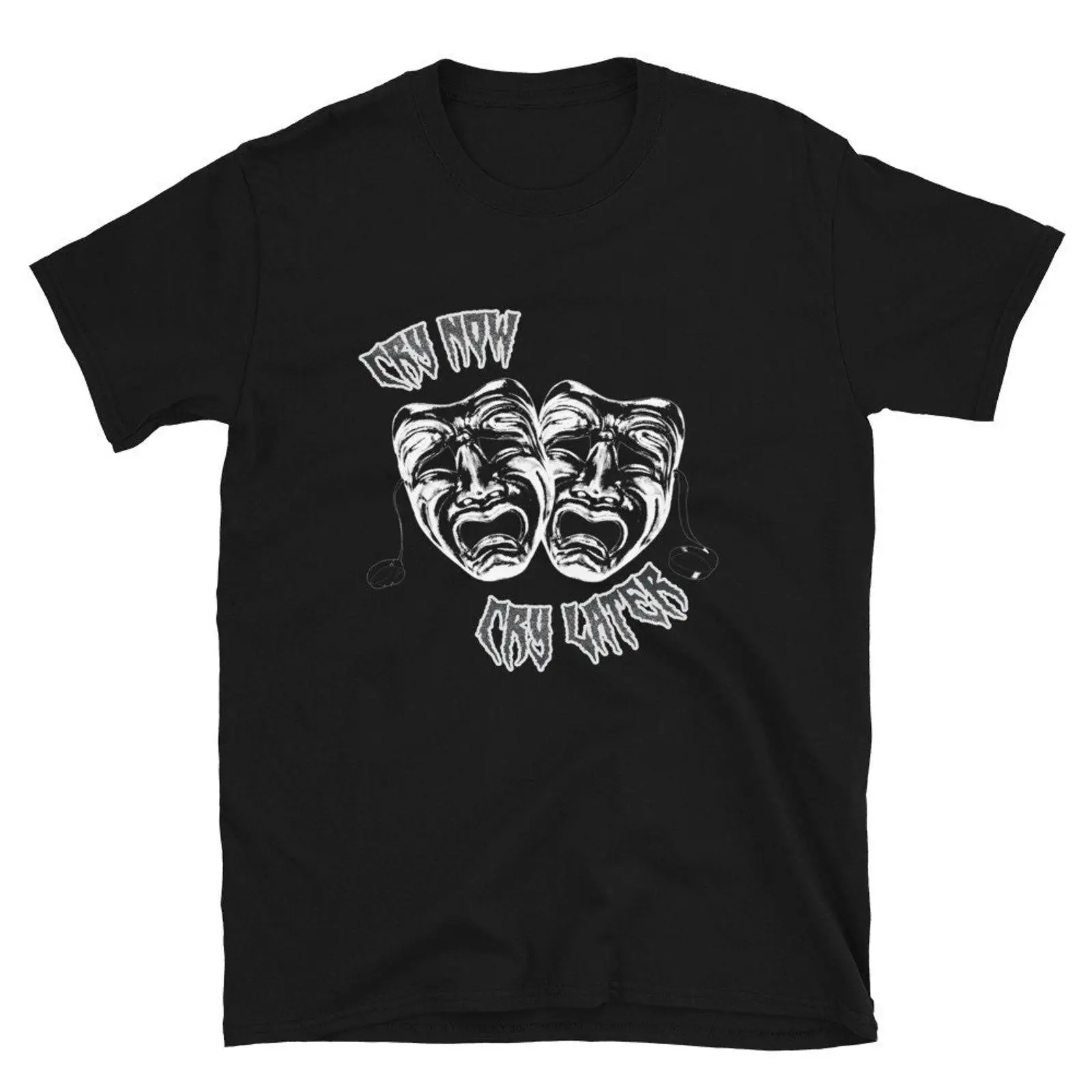 Vintage Fashion Now - Cry Now Later Theater Masks T