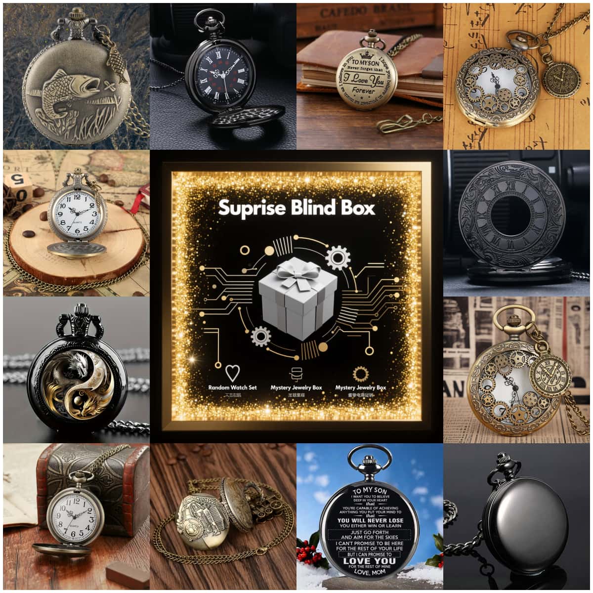 1PC Surprise Mystery Watch Bli - đánh giá và giá Vintage Fashion Watches