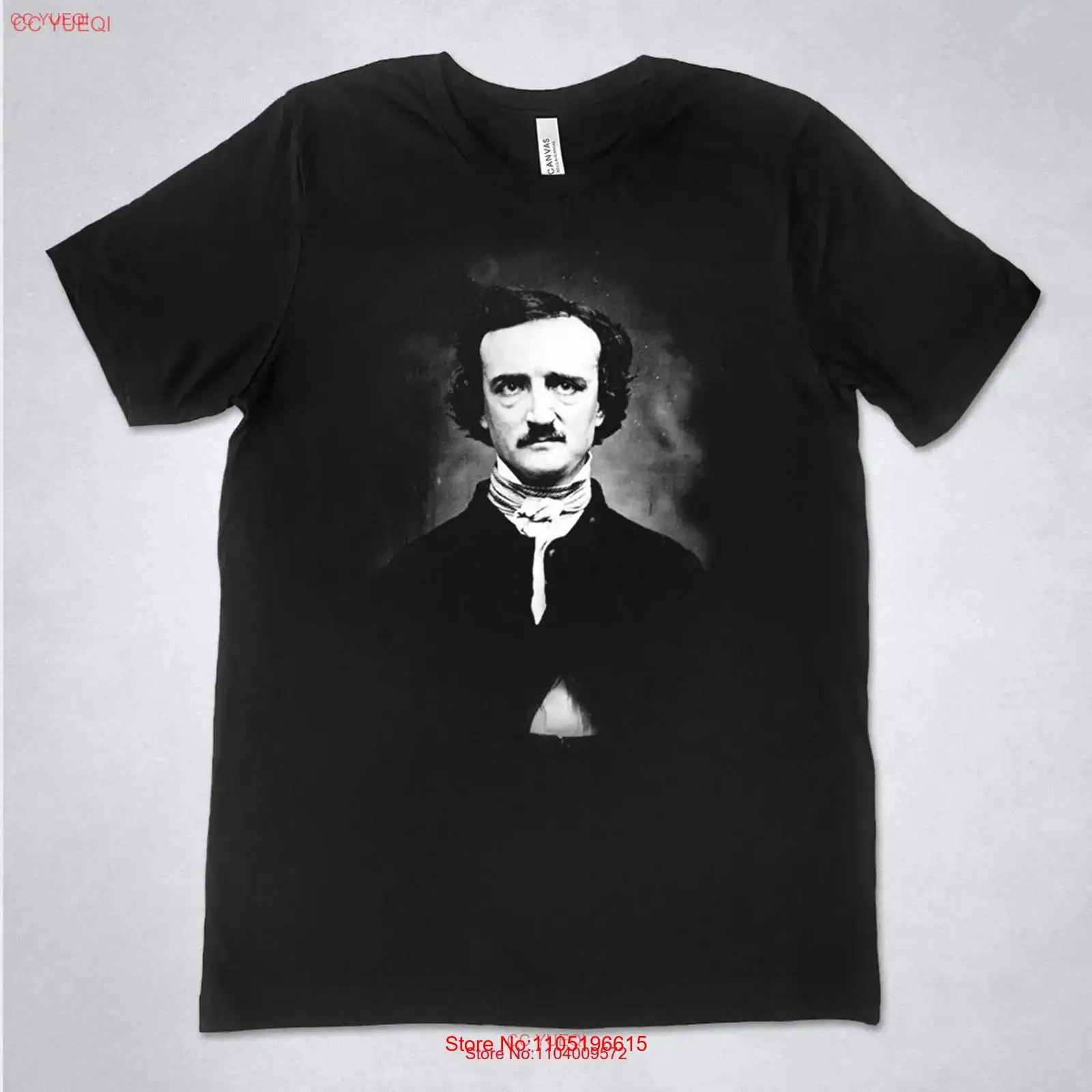 Edgar Allan Poe shirt portrait - đánh giá và giá Vintage Fashion Jersey