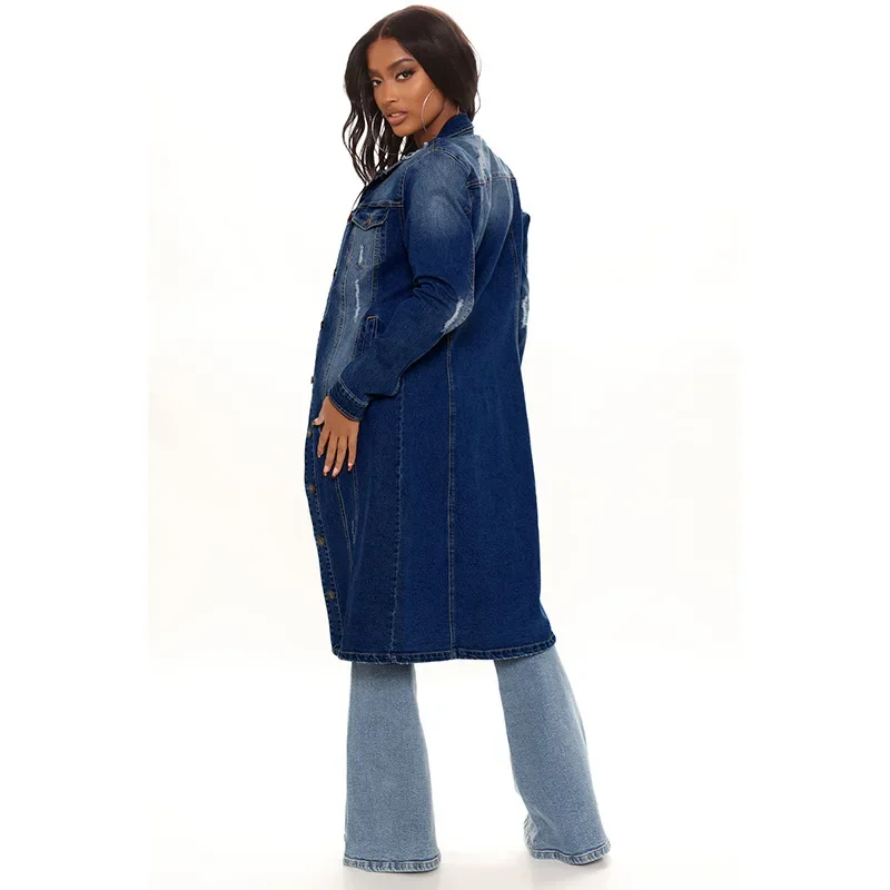Cotton Denim Coat Women Spring - đánh giá và giá Patchwork Jean Jacket