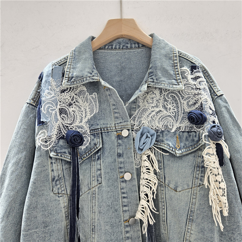 SuperAen Autumn 2025 New Women - đánh giá và giá Patchwork Jean Jacket