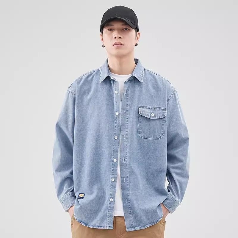 Autumn Button Men's Denim Jack - đánh giá và giá Patchwork Jean Jacket