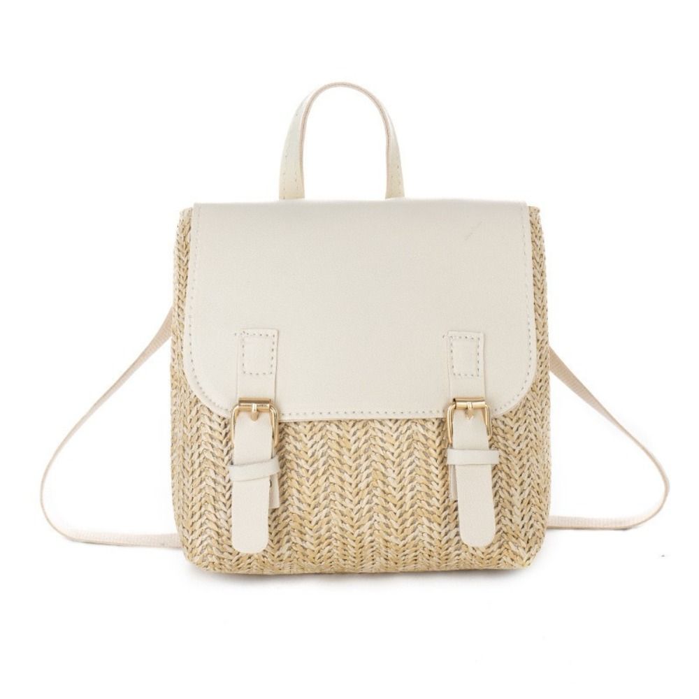 Versatile Bag PU Leather Straw - đánh giá và giá Vintage Fashion Looks