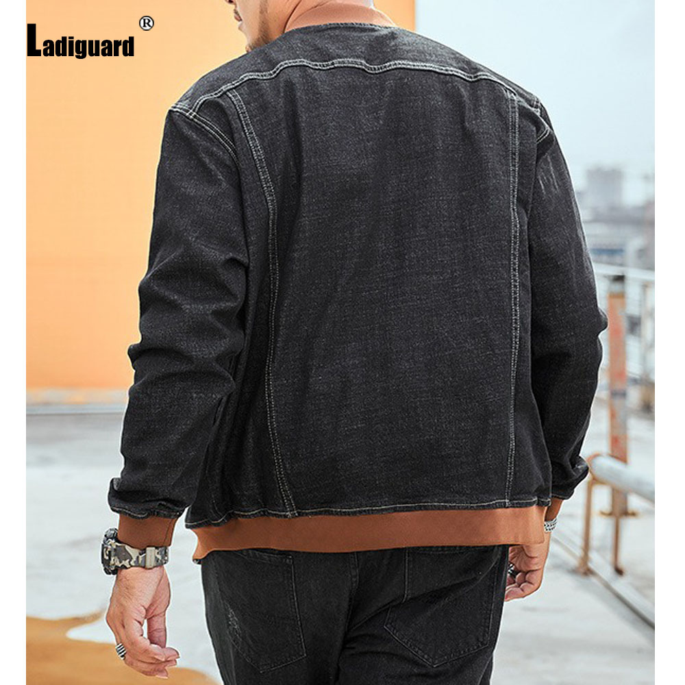 Ladiguard Plus Size 7xl Mens P - đánh giá và giá Patchwork Jean Jacket