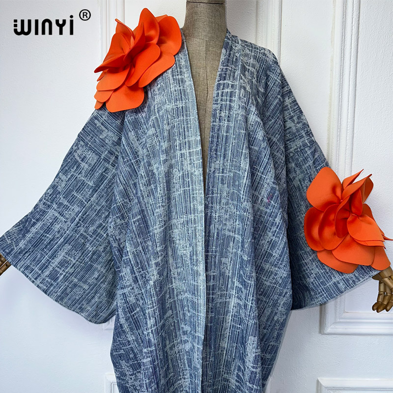 WINYI Kimono Catwalk model was - đánh giá và giá Patchwork Jean Jacket