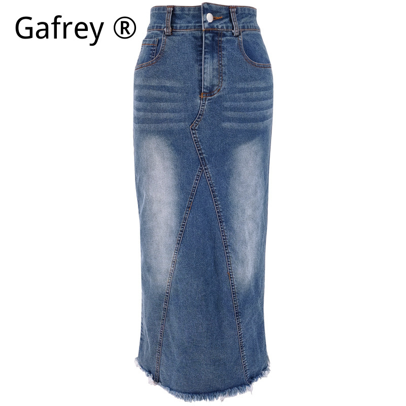 Women Denim Midi Skirt High Wa - đánh giá và giá Vintage Fashion Jeans