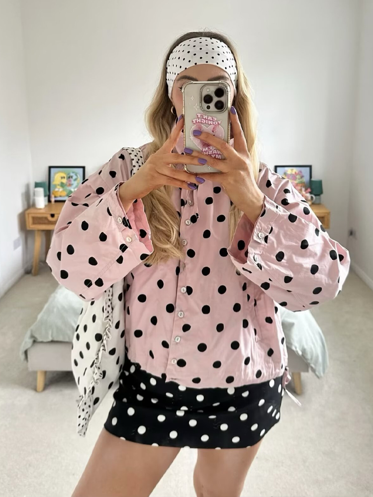 HH Women Fashion Polka Dot Dra - đánh giá và giá Vintage Fashion Looks