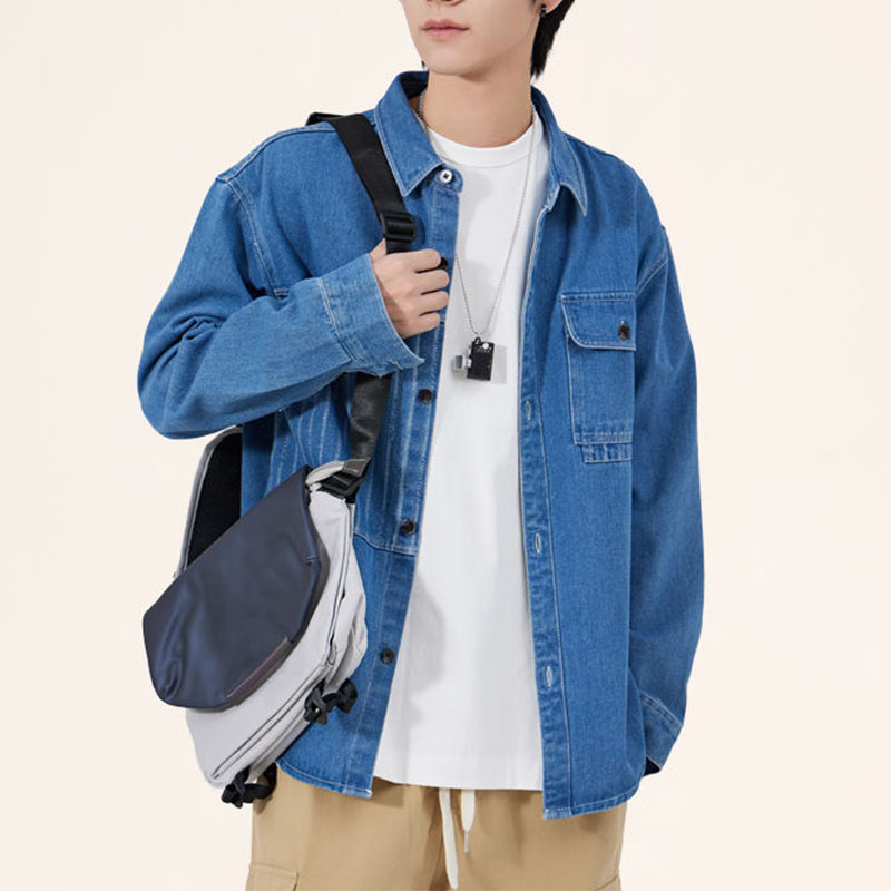 Men Korean Chic Turn-down Coll - đánh giá và giá Vintage Fashion Now
