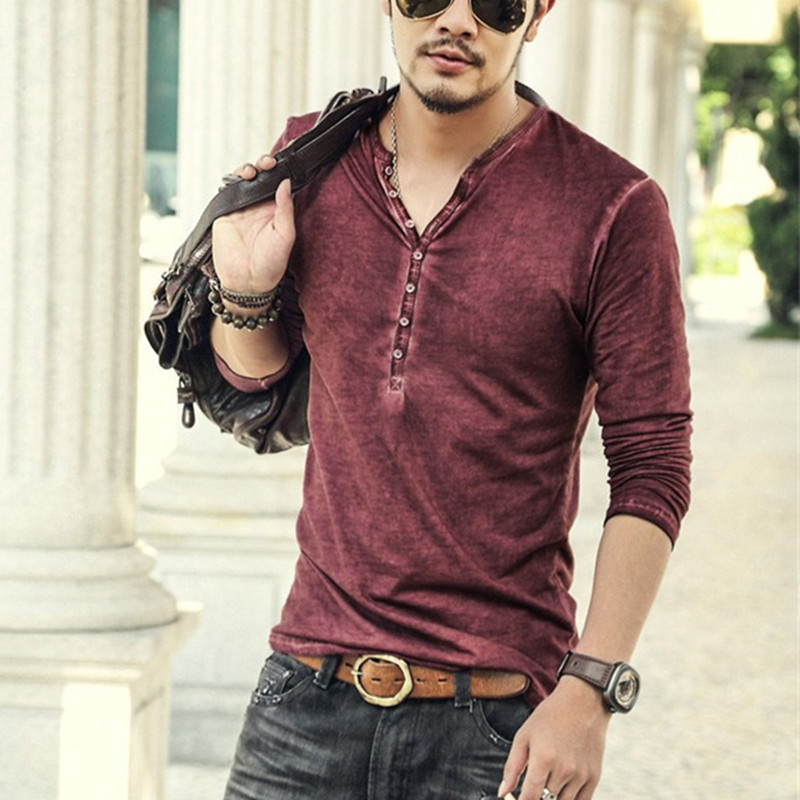 Vintage Distressed Men's V-Nec - đánh giá và giá Vintage Fashion Looks