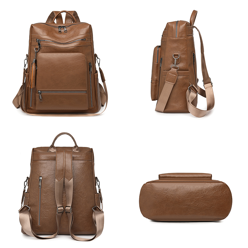 Vintage Leather Look Backpack  - đánh giá và giá Vintage Fashion Looks