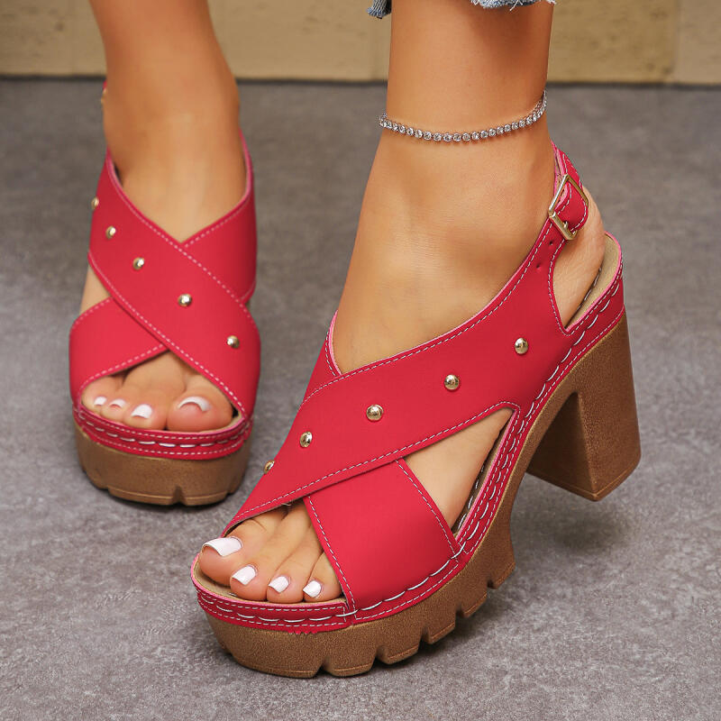 Vintage Super High Heel Cross  - đánh giá và giá Vintage Fashion Dresses