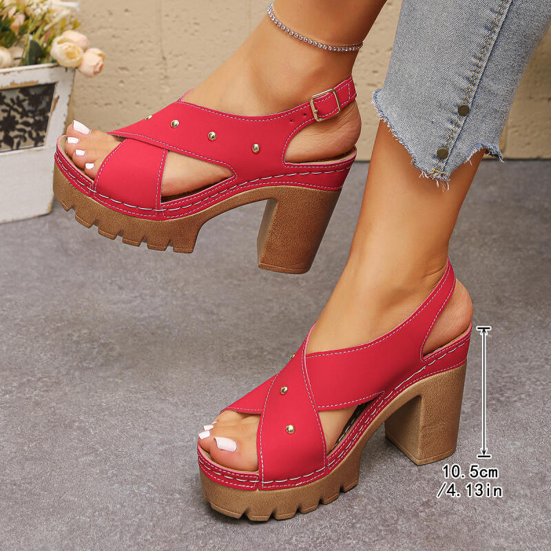 Vintage Super High Heel Cross  - đánh giá và giá Vintage Fashion Dresses