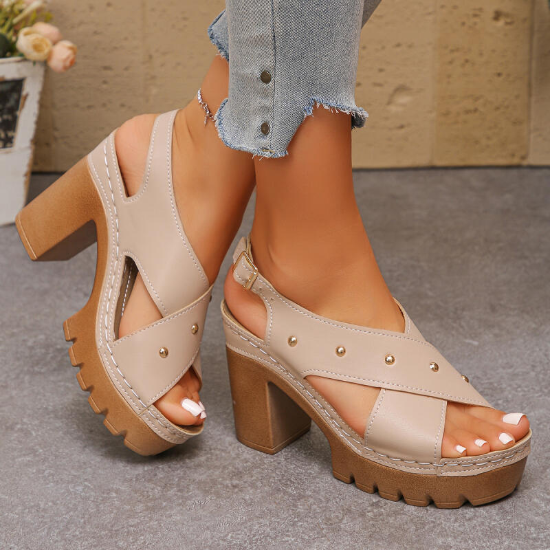 Vintage Super High Heel Cross  - đánh giá và giá Vintage Fashion Dresses